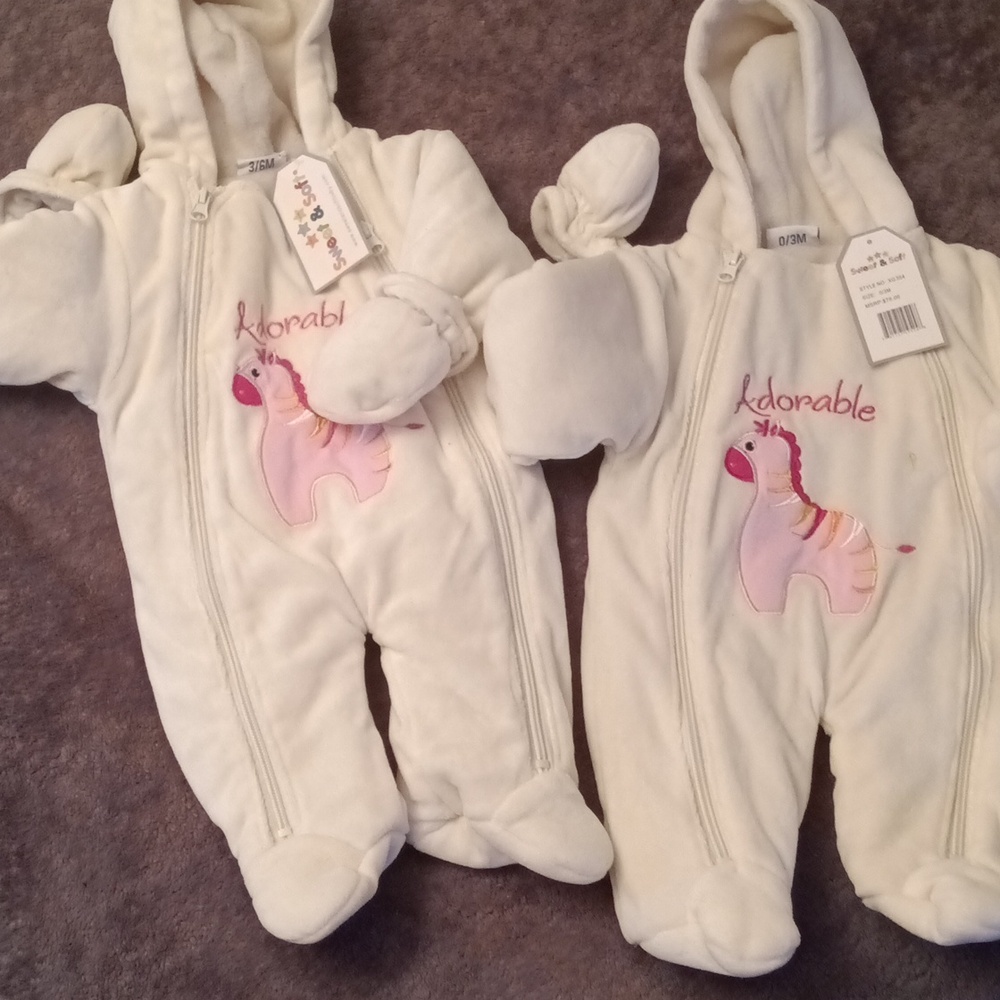 New baby snowsuits